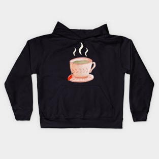 Tea Time Pattern Kids Hoodie